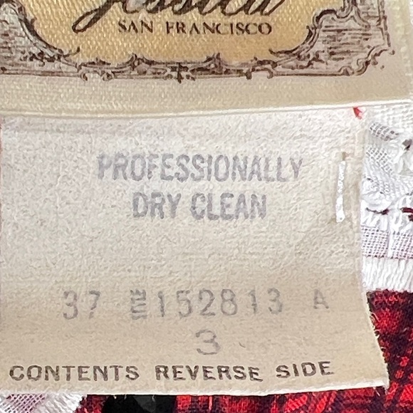 Elegant Red Plaid Prairie Long Dress - Picture 9 of 16